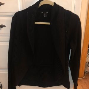 Black cardigan
